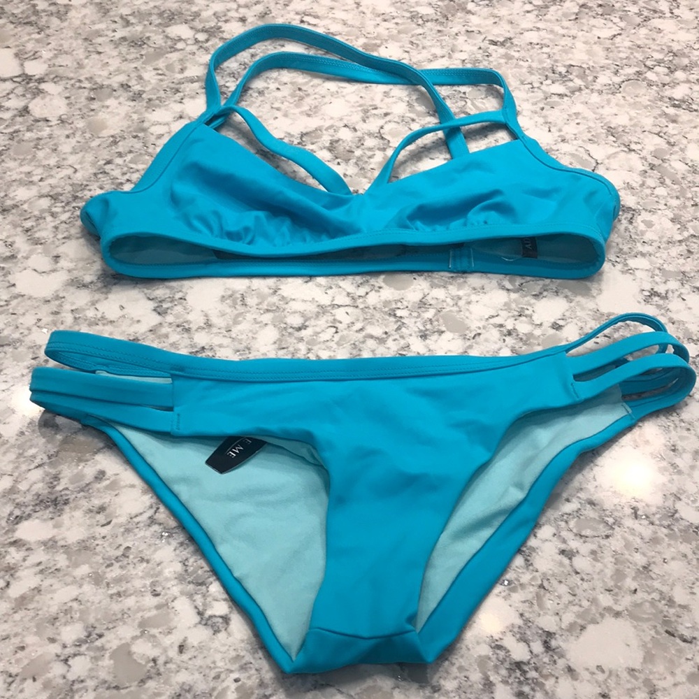 Blue bikini